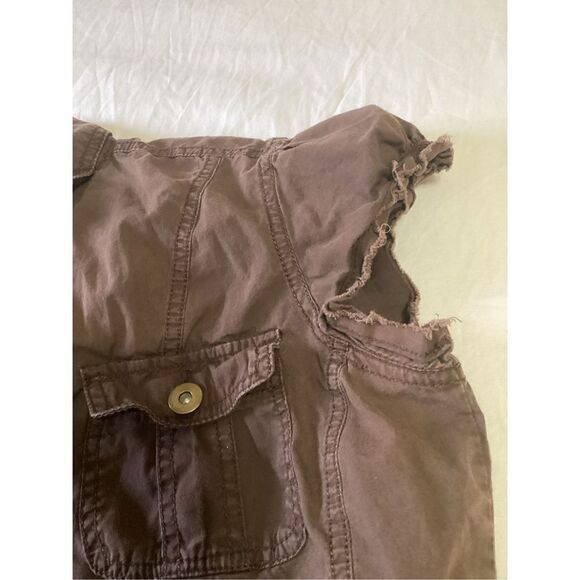 Vintage Maurices Button Down Cap Sleeve Shirt Size: M - Picture 6 of 8